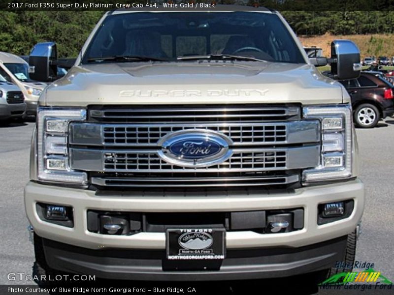 White Gold / Black 2017 Ford F350 Super Duty Platinum Crew Cab 4x4