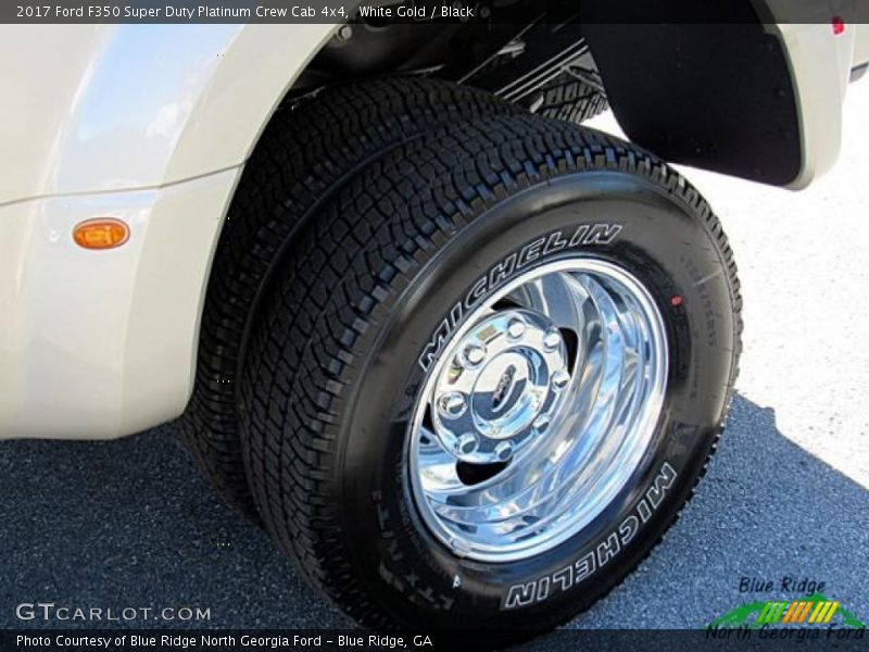 White Gold / Black 2017 Ford F350 Super Duty Platinum Crew Cab 4x4