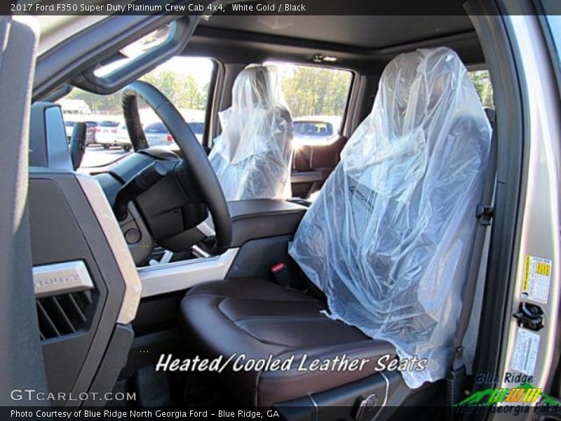 White Gold / Black 2017 Ford F350 Super Duty Platinum Crew Cab 4x4
