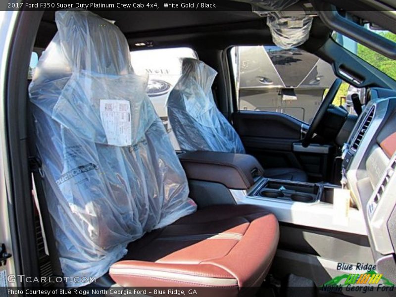 White Gold / Black 2017 Ford F350 Super Duty Platinum Crew Cab 4x4