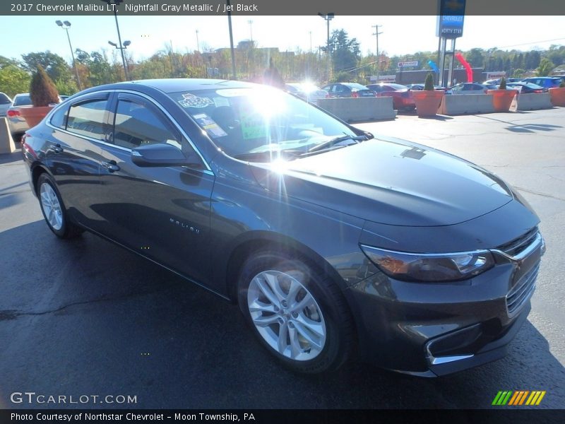 Nightfall Gray Metallic / Jet Black 2017 Chevrolet Malibu LT