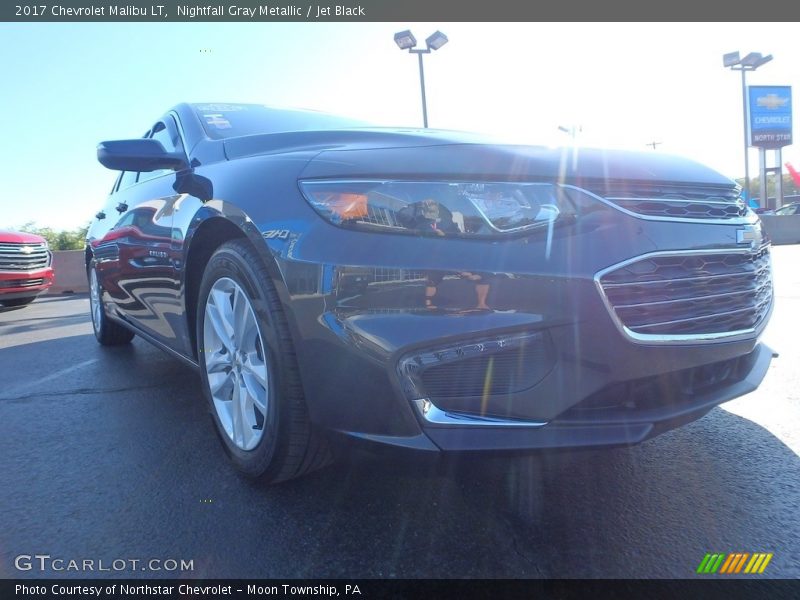 Nightfall Gray Metallic / Jet Black 2017 Chevrolet Malibu LT
