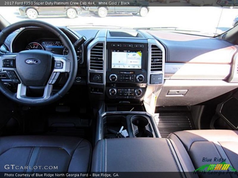 White Gold / Black 2017 Ford F350 Super Duty Platinum Crew Cab 4x4