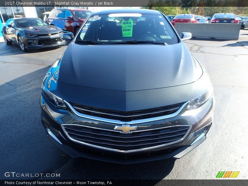 Nightfall Gray Metallic / Jet Black 2017 Chevrolet Malibu LT