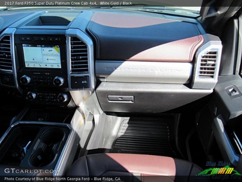 White Gold / Black 2017 Ford F350 Super Duty Platinum Crew Cab 4x4