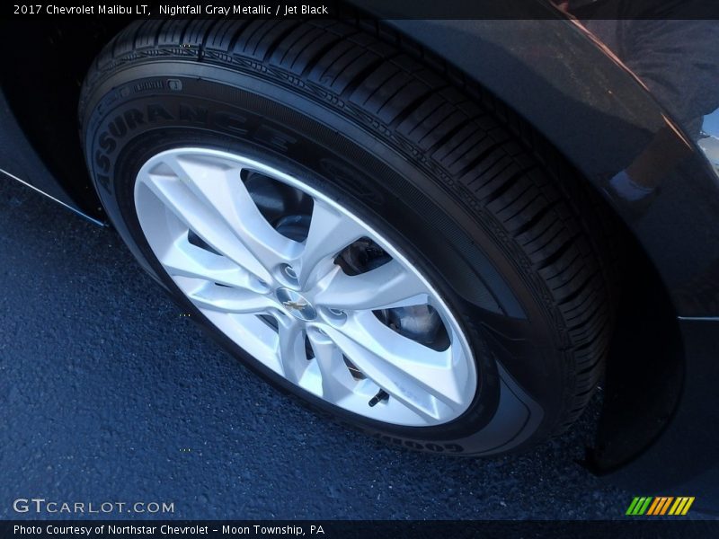 Nightfall Gray Metallic / Jet Black 2017 Chevrolet Malibu LT