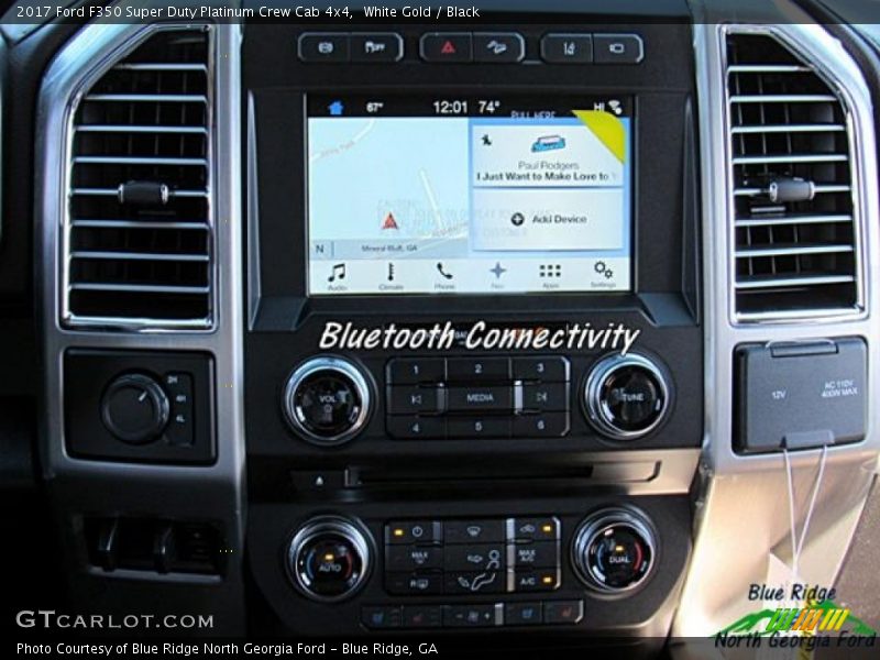 White Gold / Black 2017 Ford F350 Super Duty Platinum Crew Cab 4x4