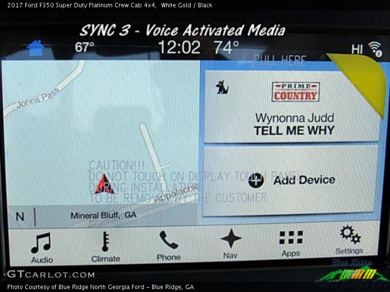 White Gold / Black 2017 Ford F350 Super Duty Platinum Crew Cab 4x4