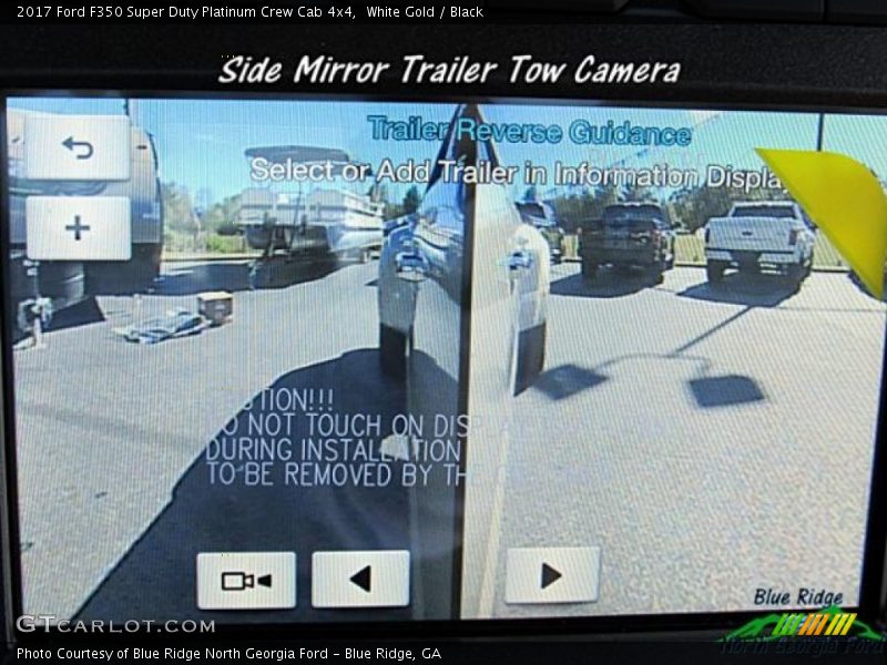 White Gold / Black 2017 Ford F350 Super Duty Platinum Crew Cab 4x4