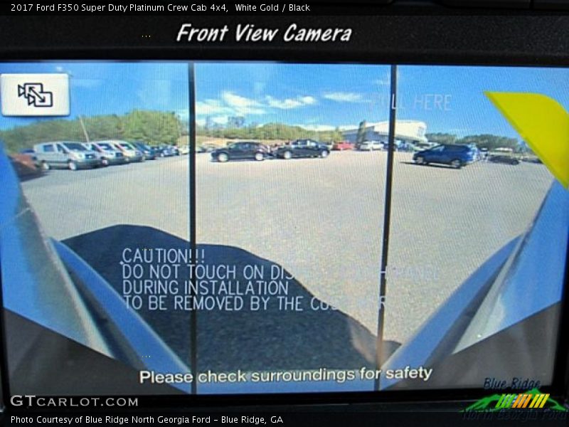 White Gold / Black 2017 Ford F350 Super Duty Platinum Crew Cab 4x4