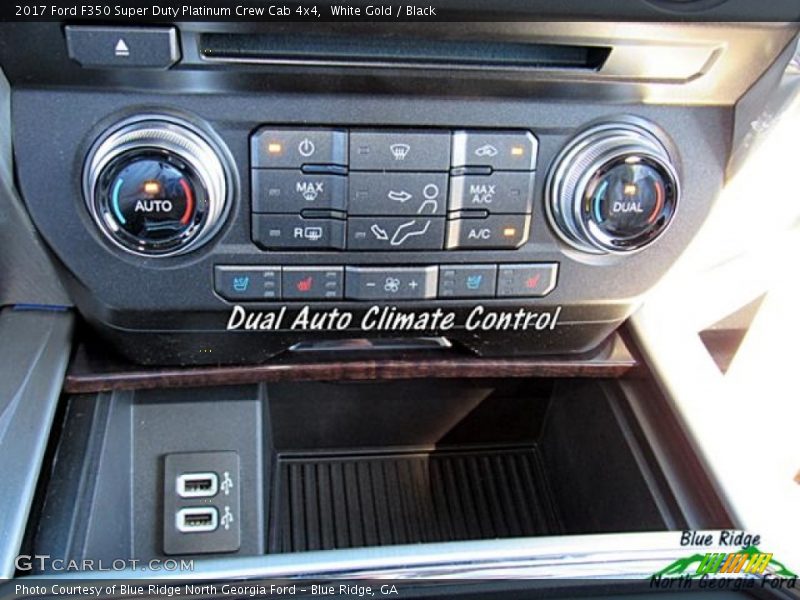 White Gold / Black 2017 Ford F350 Super Duty Platinum Crew Cab 4x4