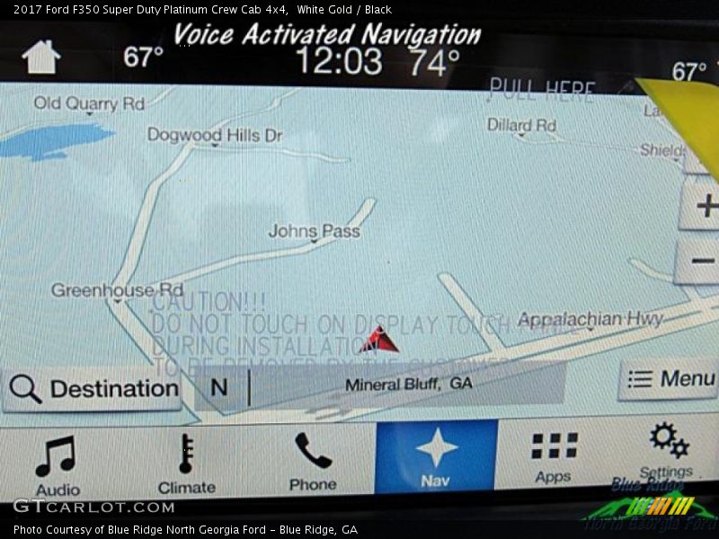 White Gold / Black 2017 Ford F350 Super Duty Platinum Crew Cab 4x4
