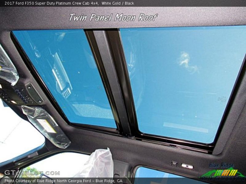 White Gold / Black 2017 Ford F350 Super Duty Platinum Crew Cab 4x4