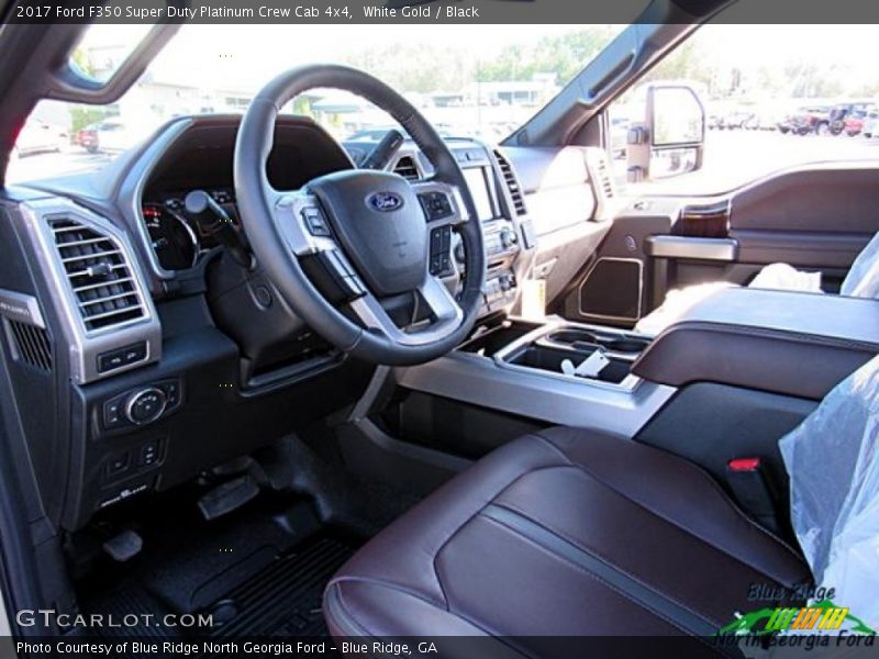 White Gold / Black 2017 Ford F350 Super Duty Platinum Crew Cab 4x4