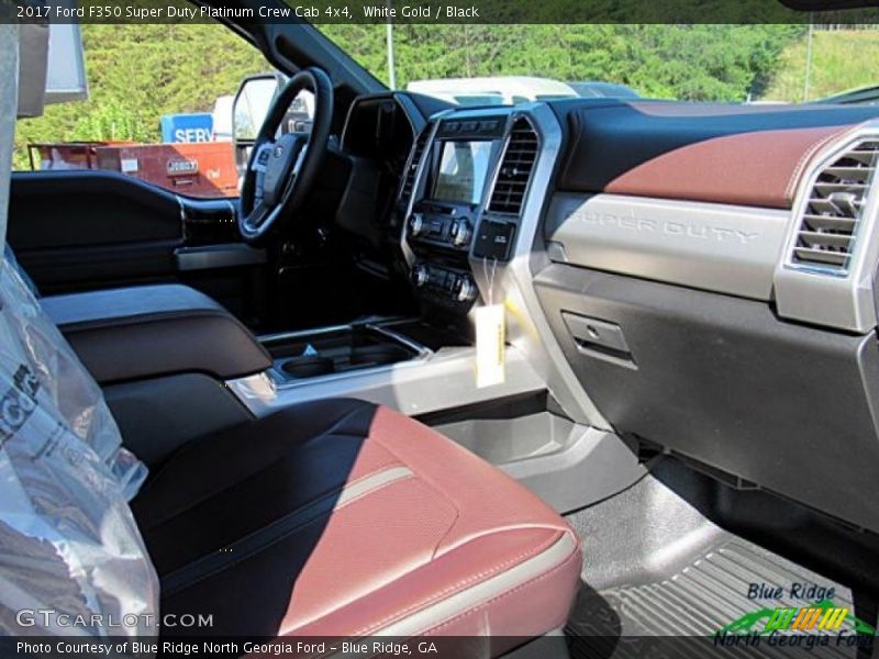 White Gold / Black 2017 Ford F350 Super Duty Platinum Crew Cab 4x4