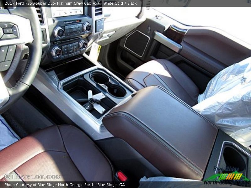 White Gold / Black 2017 Ford F350 Super Duty Platinum Crew Cab 4x4