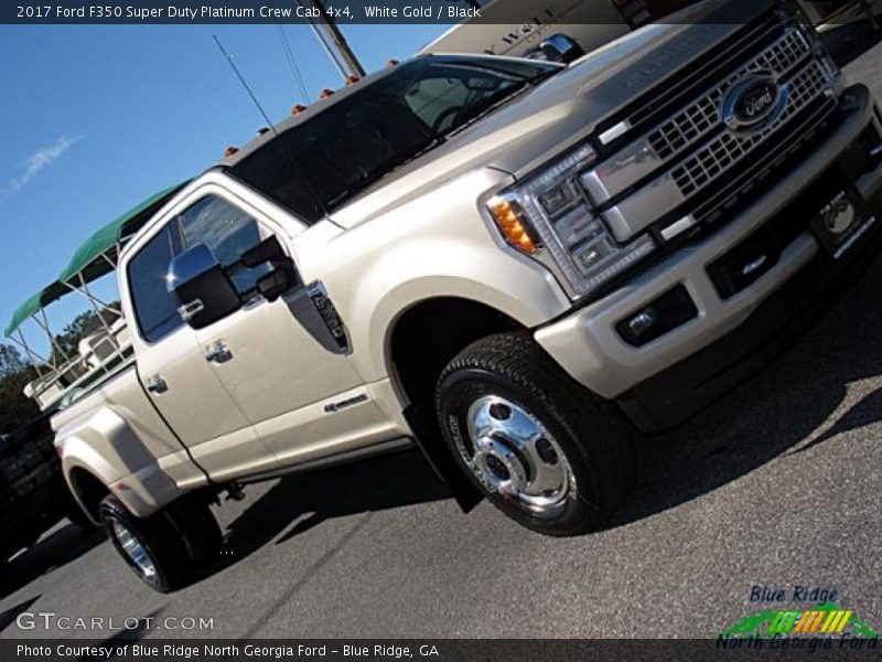 White Gold / Black 2017 Ford F350 Super Duty Platinum Crew Cab 4x4