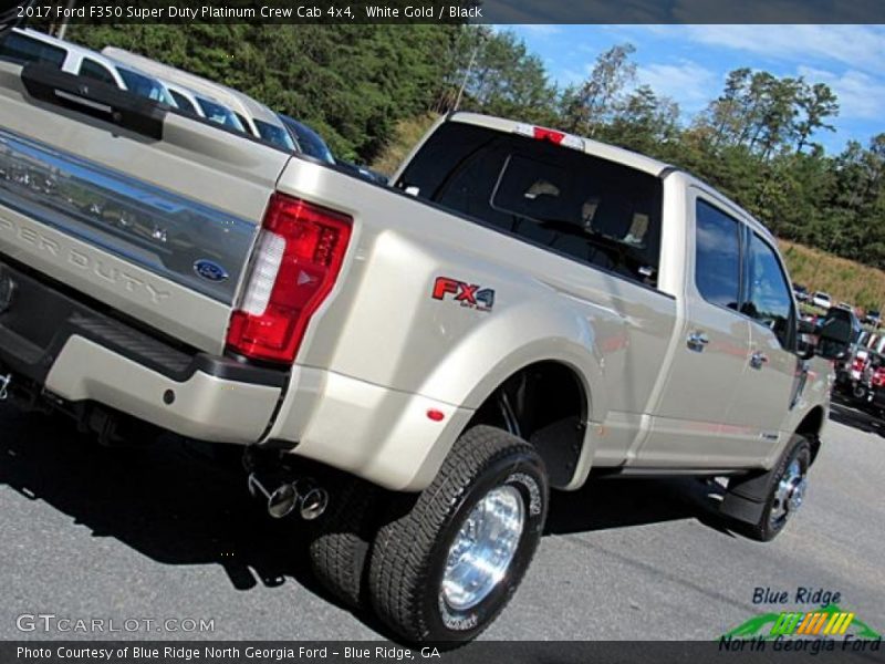 White Gold / Black 2017 Ford F350 Super Duty Platinum Crew Cab 4x4