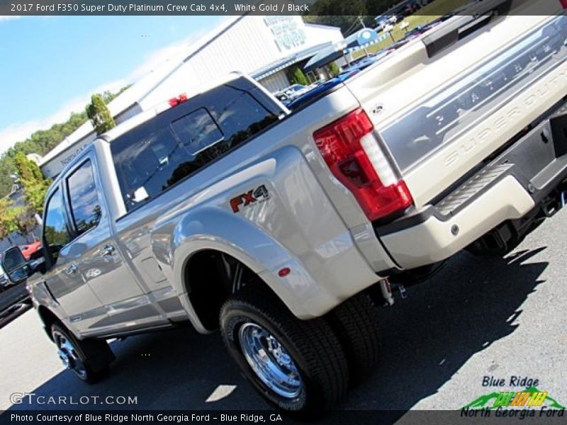 White Gold / Black 2017 Ford F350 Super Duty Platinum Crew Cab 4x4