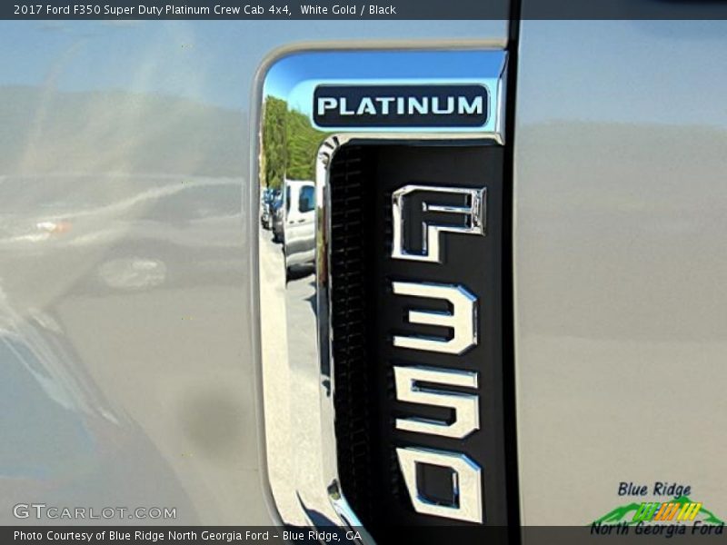 White Gold / Black 2017 Ford F350 Super Duty Platinum Crew Cab 4x4