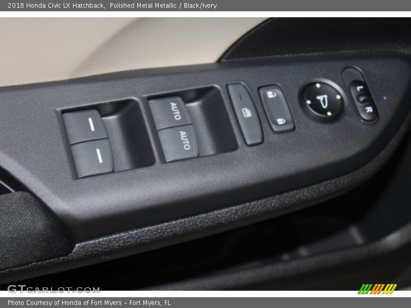 Polished Metal Metallic / Black/Ivory 2018 Honda Civic LX Hatchback