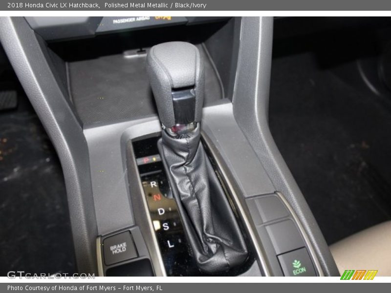 Polished Metal Metallic / Black/Ivory 2018 Honda Civic LX Hatchback