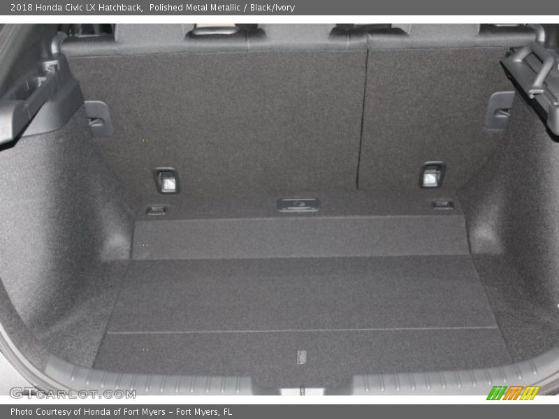 Polished Metal Metallic / Black/Ivory 2018 Honda Civic LX Hatchback