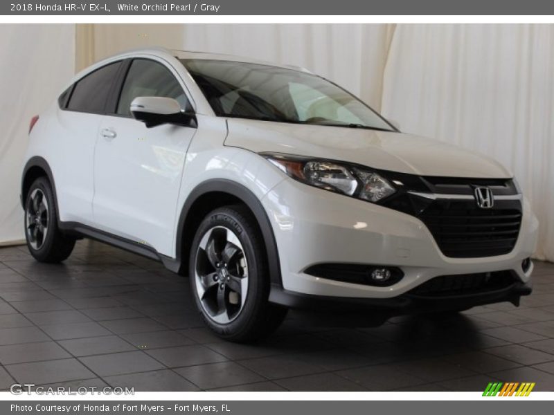 White Orchid Pearl / Gray 2018 Honda HR-V EX-L