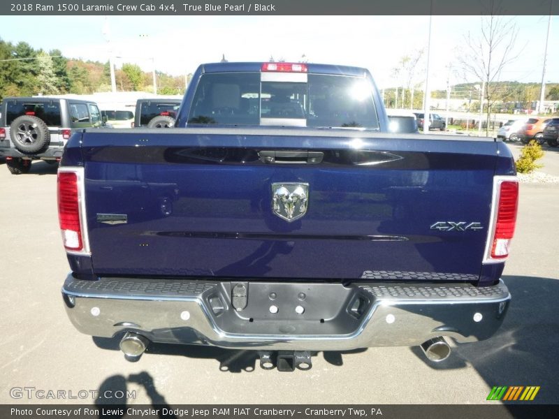 True Blue Pearl / Black 2018 Ram 1500 Laramie Crew Cab 4x4