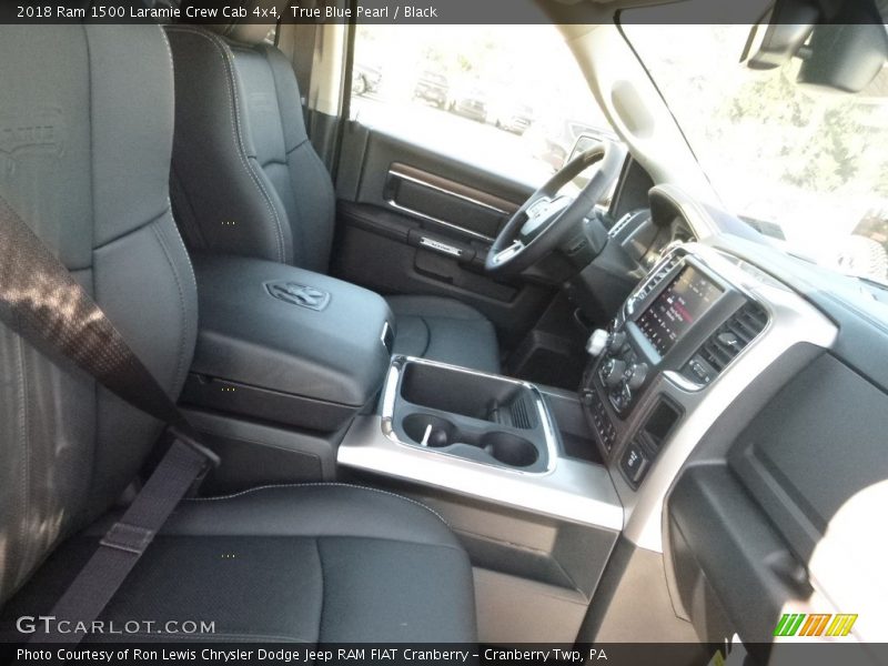 True Blue Pearl / Black 2018 Ram 1500 Laramie Crew Cab 4x4