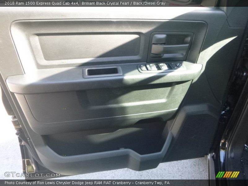 Brilliant Black Crystal Pearl / Black/Diesel Gray 2018 Ram 1500 Express Quad Cab 4x4