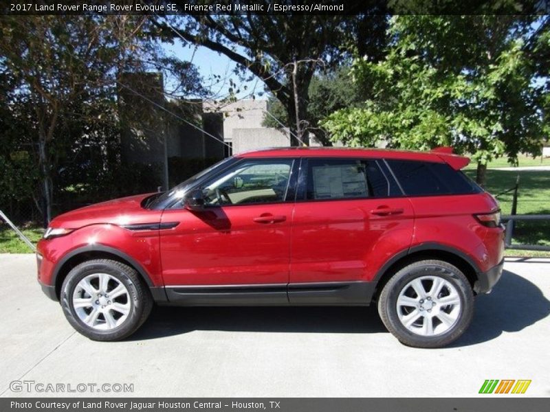 Firenze Red Metallic / Espresso/Almond 2017 Land Rover Range Rover Evoque SE