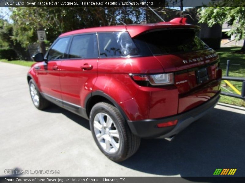 Firenze Red Metallic / Espresso/Almond 2017 Land Rover Range Rover Evoque SE