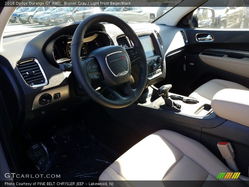 Bruiser Gray / Light Frost Beige/Black 2018 Dodge Durango GT AWD