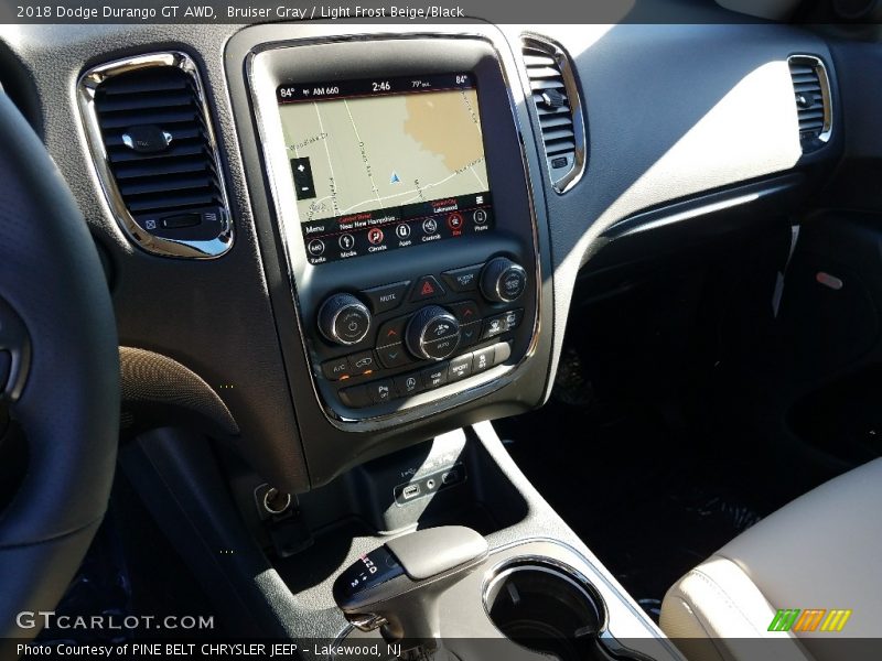 Bruiser Gray / Light Frost Beige/Black 2018 Dodge Durango GT AWD