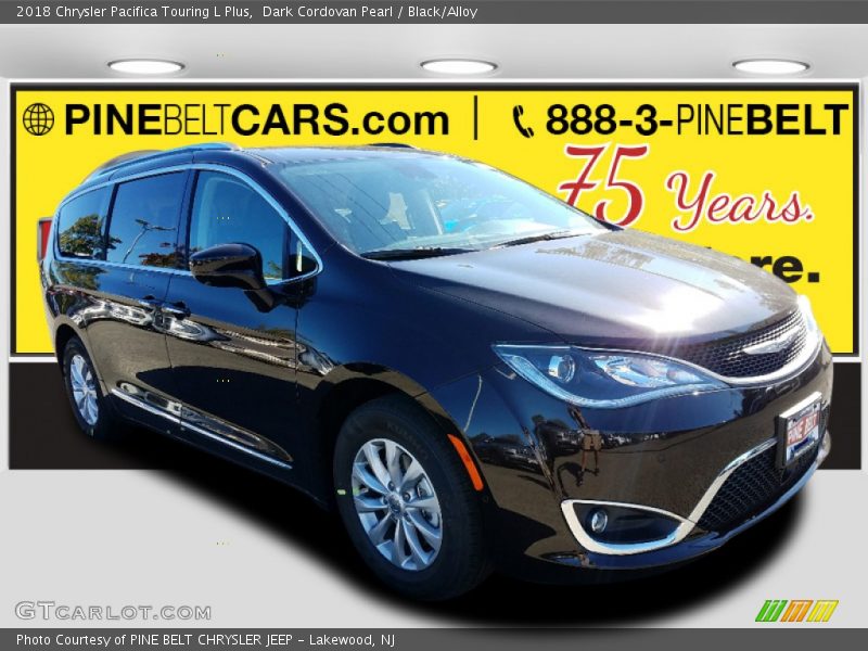 Dark Cordovan Pearl / Black/Alloy 2018 Chrysler Pacifica Touring L Plus