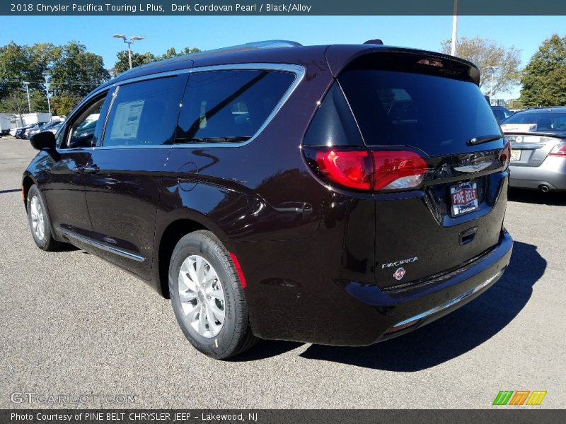 Dark Cordovan Pearl / Black/Alloy 2018 Chrysler Pacifica Touring L Plus