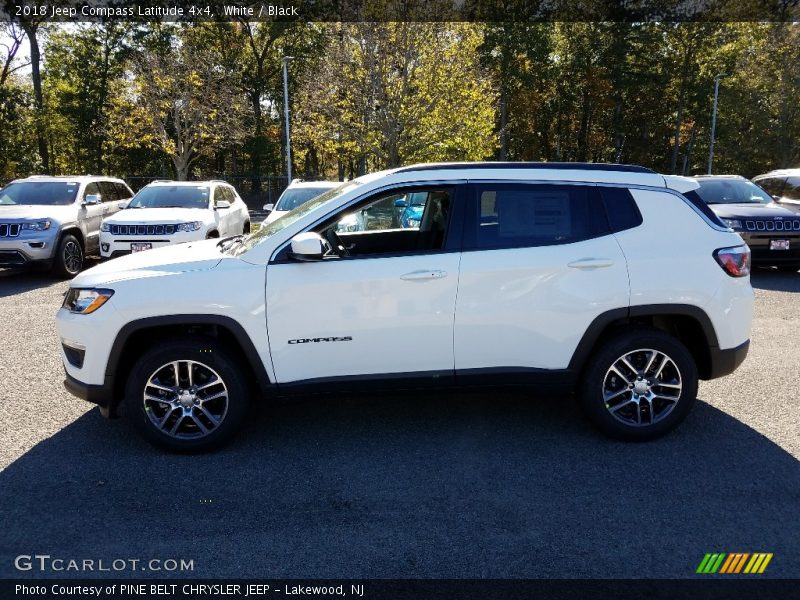 White / Black 2018 Jeep Compass Latitude 4x4