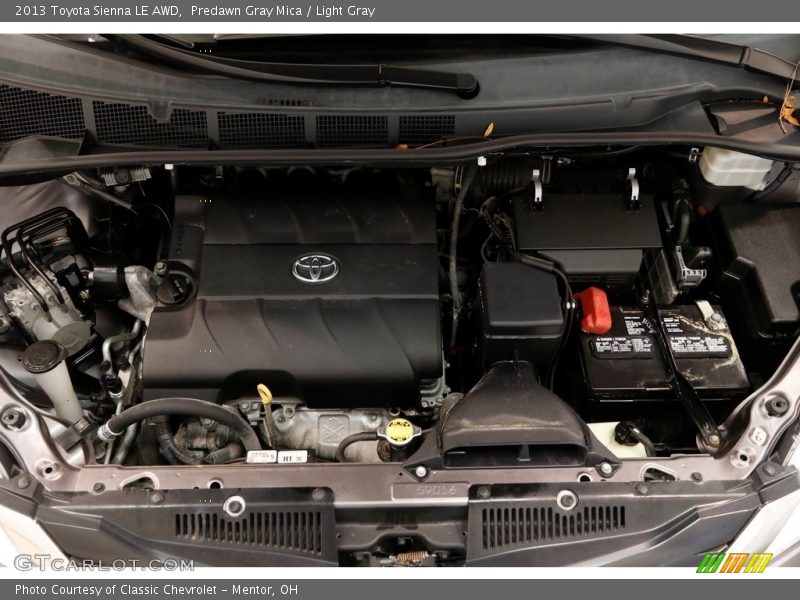Predawn Gray Mica / Light Gray 2013 Toyota Sienna LE AWD