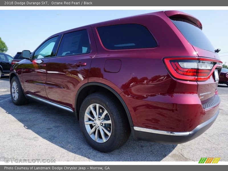 Octane Red Pearl / Black 2018 Dodge Durango SXT