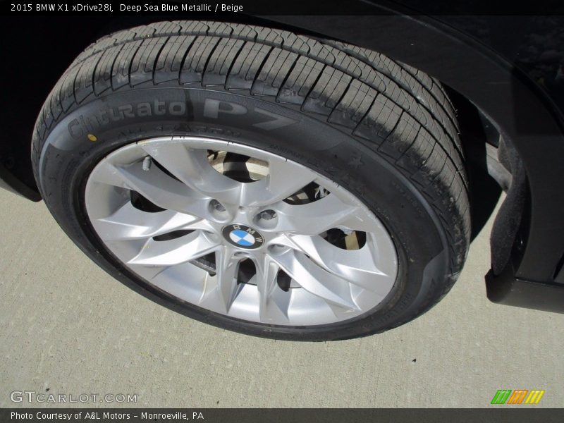 Deep Sea Blue Metallic / Beige 2015 BMW X1 xDrive28i