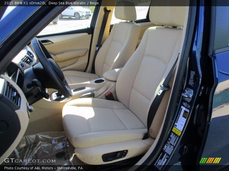 Deep Sea Blue Metallic / Beige 2015 BMW X1 xDrive28i