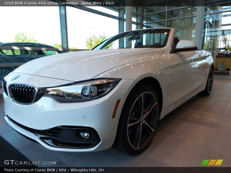 Alpine White / Black 2018 BMW 4 Series 440i xDrive Convertible
