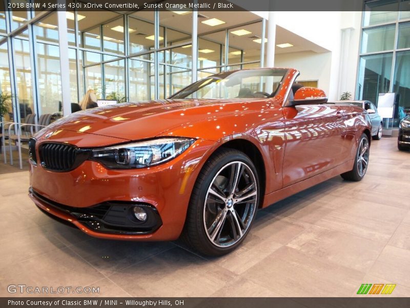  2018 4 Series 430i xDrive Convertible Sunset Orange Metallic