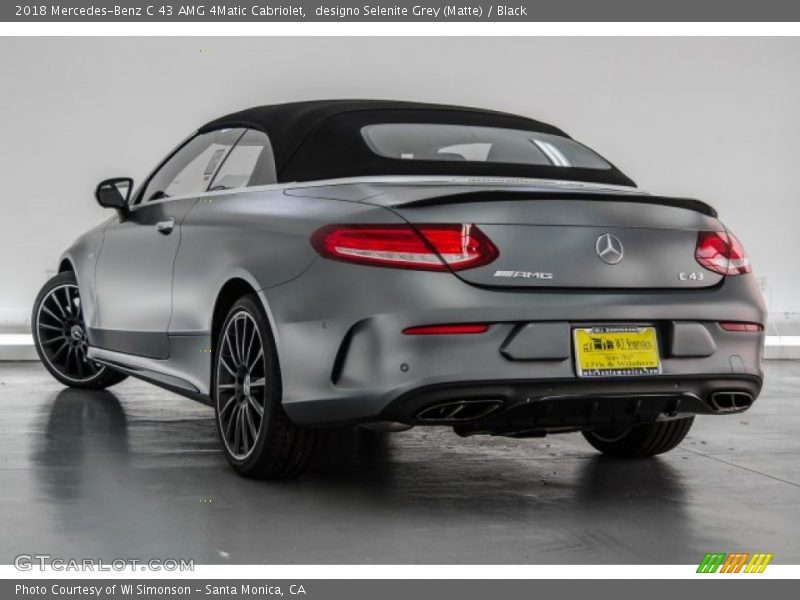designo Selenite Grey (Matte) / Black 2018 Mercedes-Benz C 43 AMG 4Matic Cabriolet