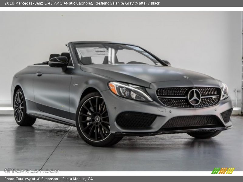 designo Selenite Grey (Matte) / Black 2018 Mercedes-Benz C 43 AMG 4Matic Cabriolet