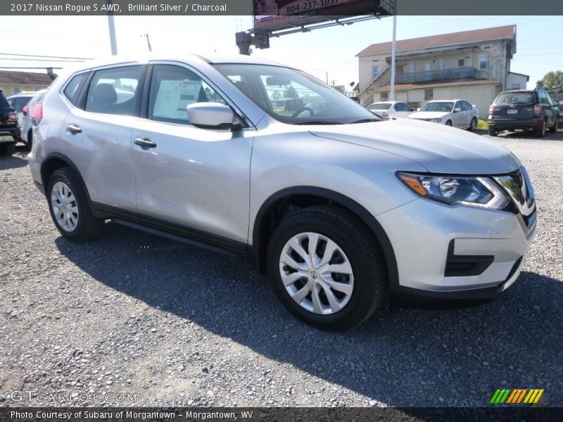 Brilliant Silver / Charcoal 2017 Nissan Rogue S AWD