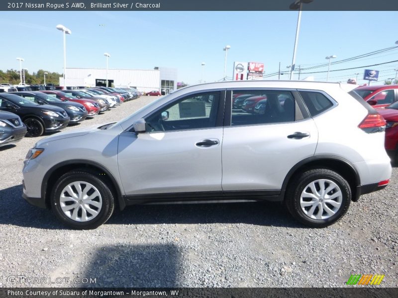 Brilliant Silver / Charcoal 2017 Nissan Rogue S AWD