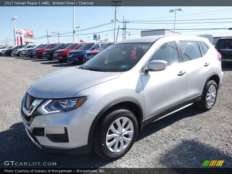 Brilliant Silver / Charcoal 2017 Nissan Rogue S AWD