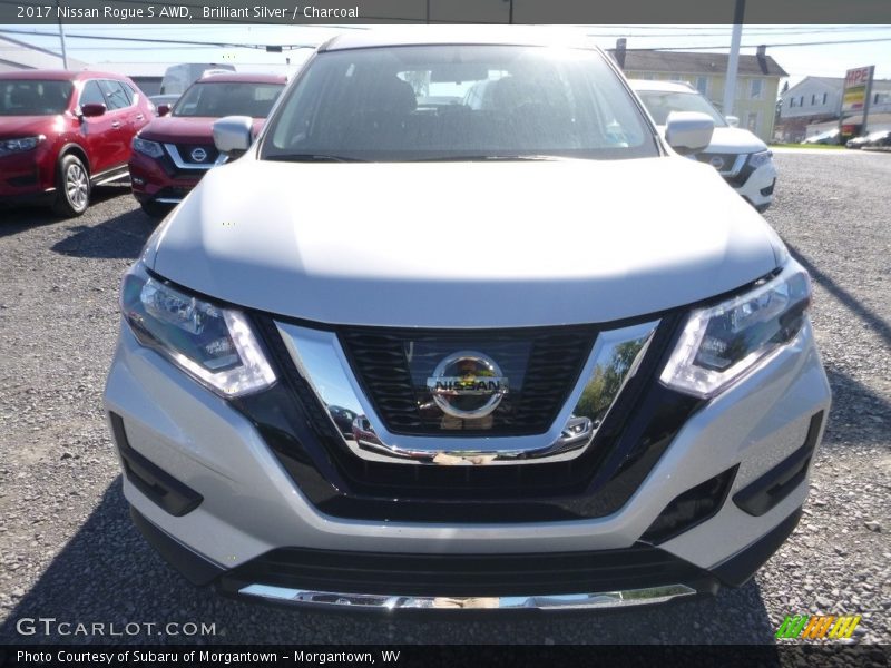 Brilliant Silver / Charcoal 2017 Nissan Rogue S AWD